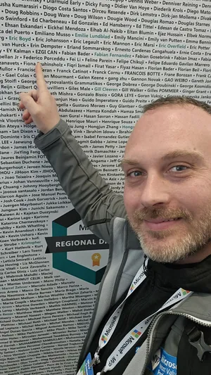 The MVP Wall of Names at MVP Summit 2025